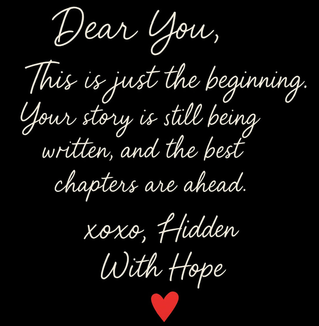 šŗ Begin Again: Hidden With Hope