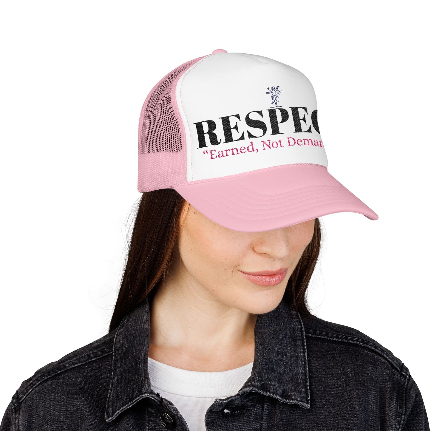 Respect Trucker Hat – “Earned, Not Demanded” Adjustable Foam Cap by Hula Girls Hideaway