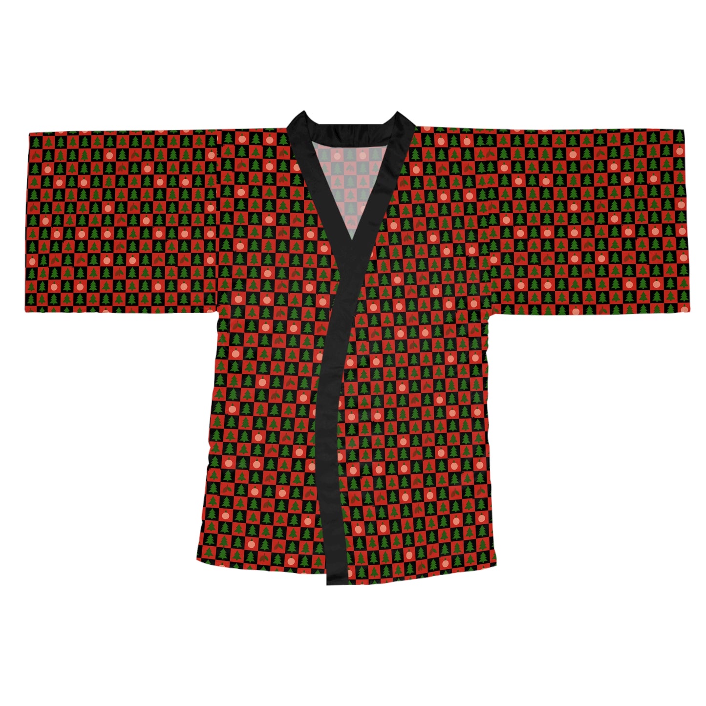 Holiday Hearth Robe – Red & Black Plaid Christmas Women’s Loungewear by Hula Girls Hideaway