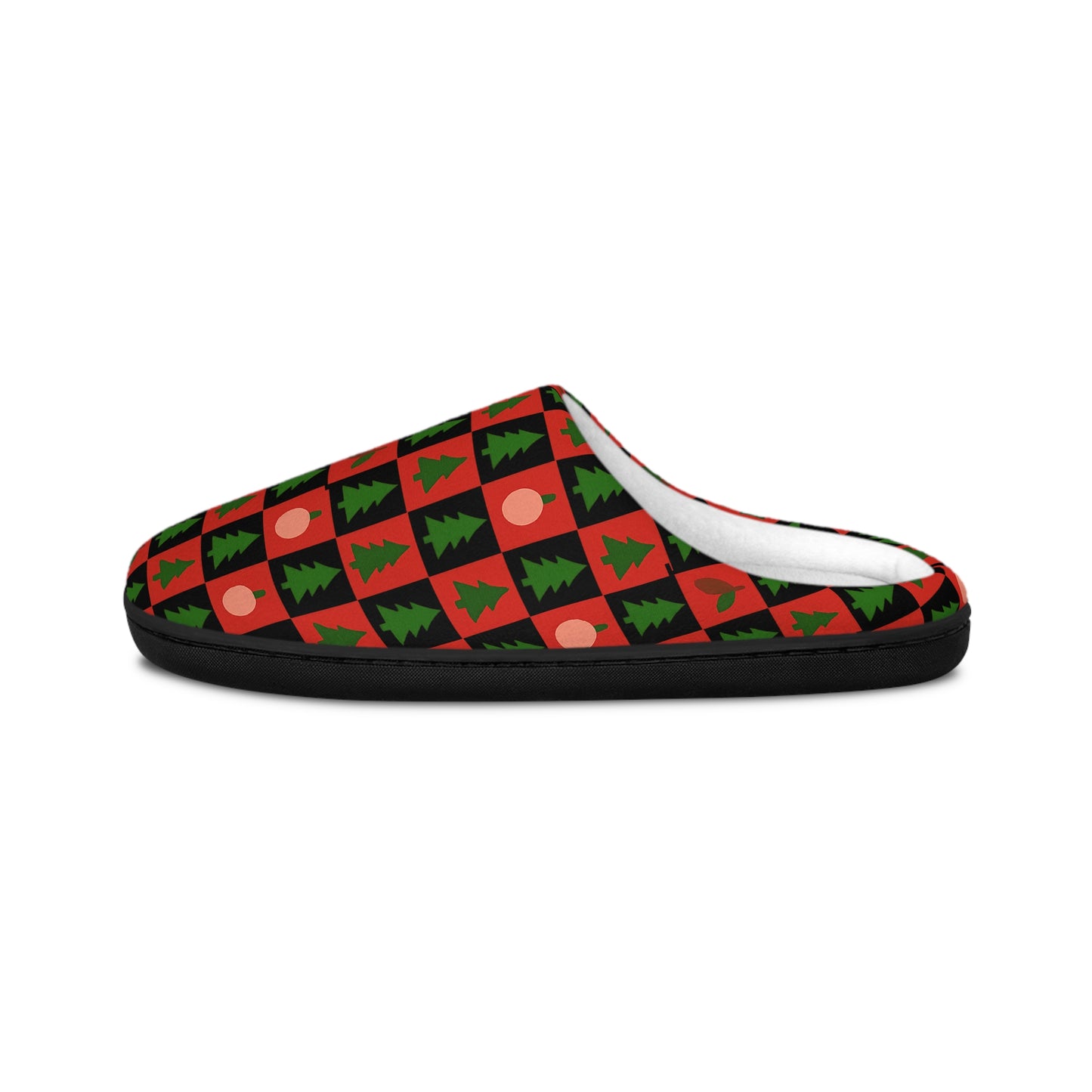 Holiday Hearth Christmas Slippers – Red & Black Plaid Women’s Holiday Shoes by Hula Girls Hideaway