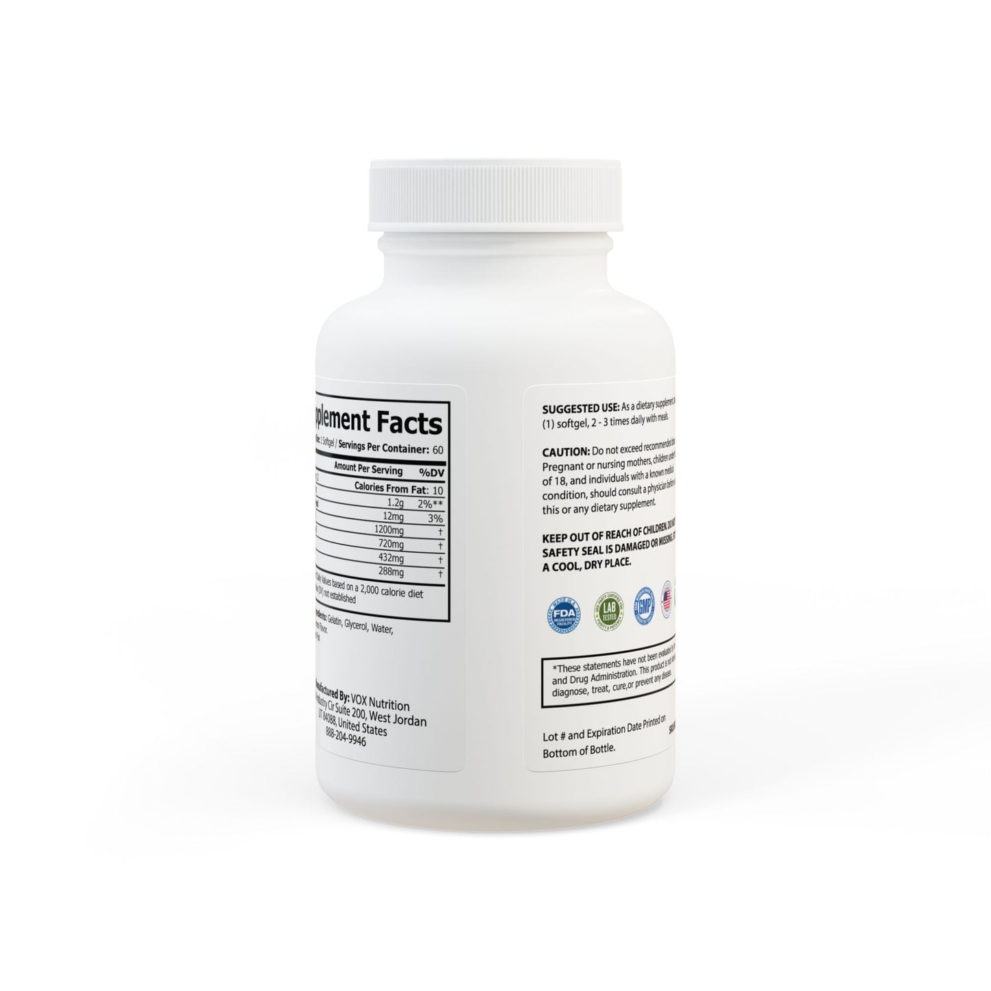 Omega-3 Fish Oil Softgels β EPA & DHA for Heart, Brain & Recovery Support