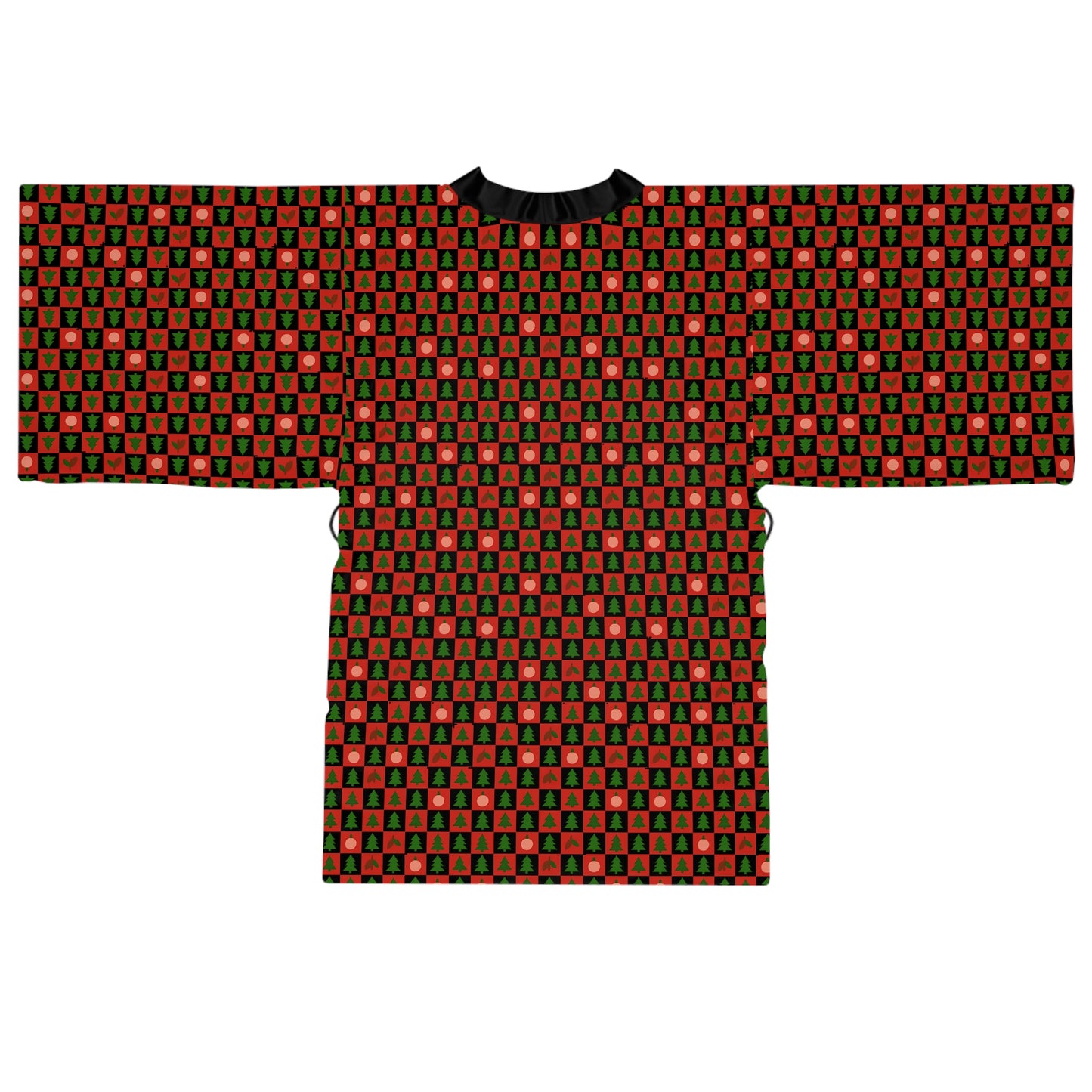 Holiday Hearth Robe – Red & Black Plaid Christmas Women’s Loungewear by Hula Girls Hideaway
