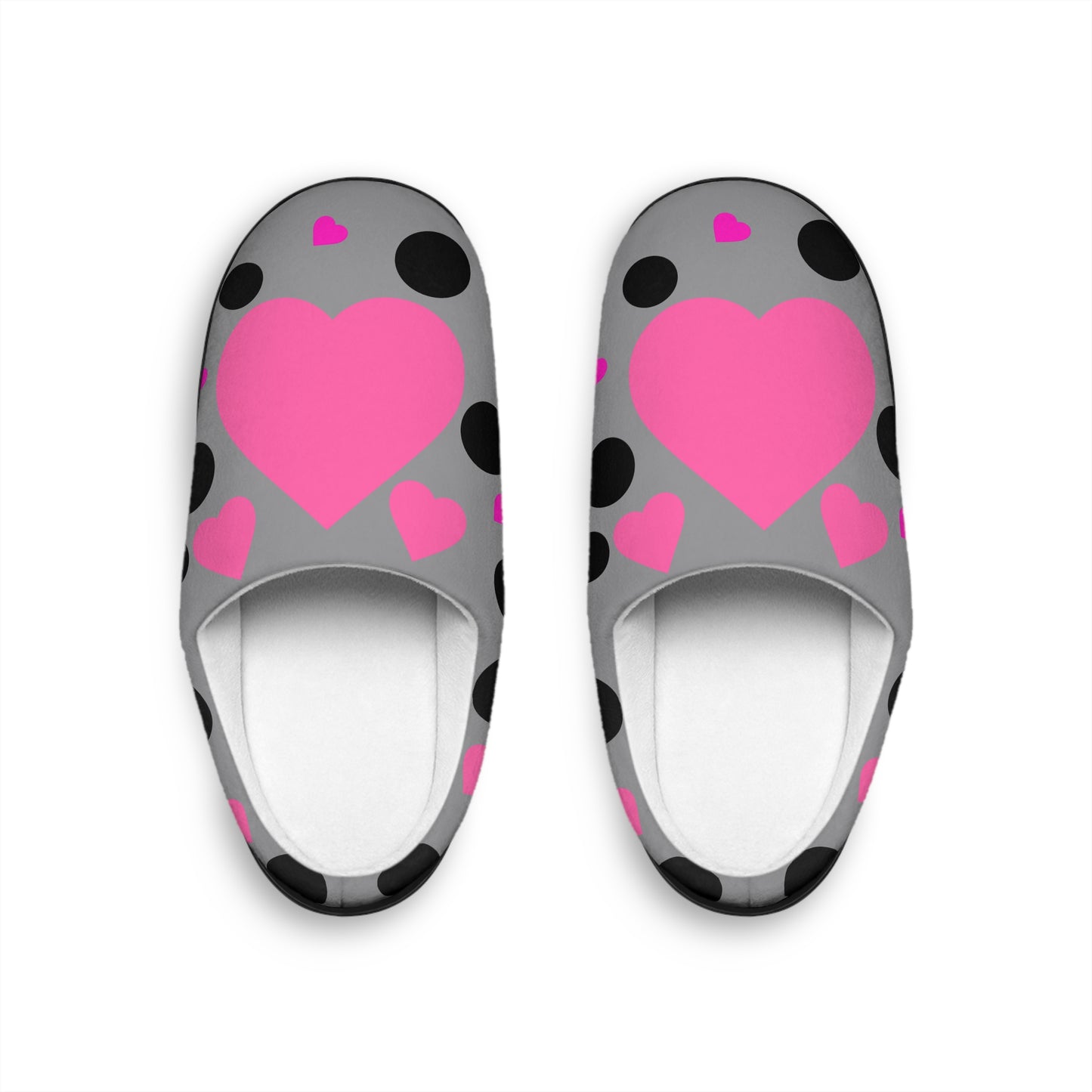 Sweetheart Dreams Slippers – Pink Heart Women’s Cozy Holiday Shoes by Hula Girls Hideaway