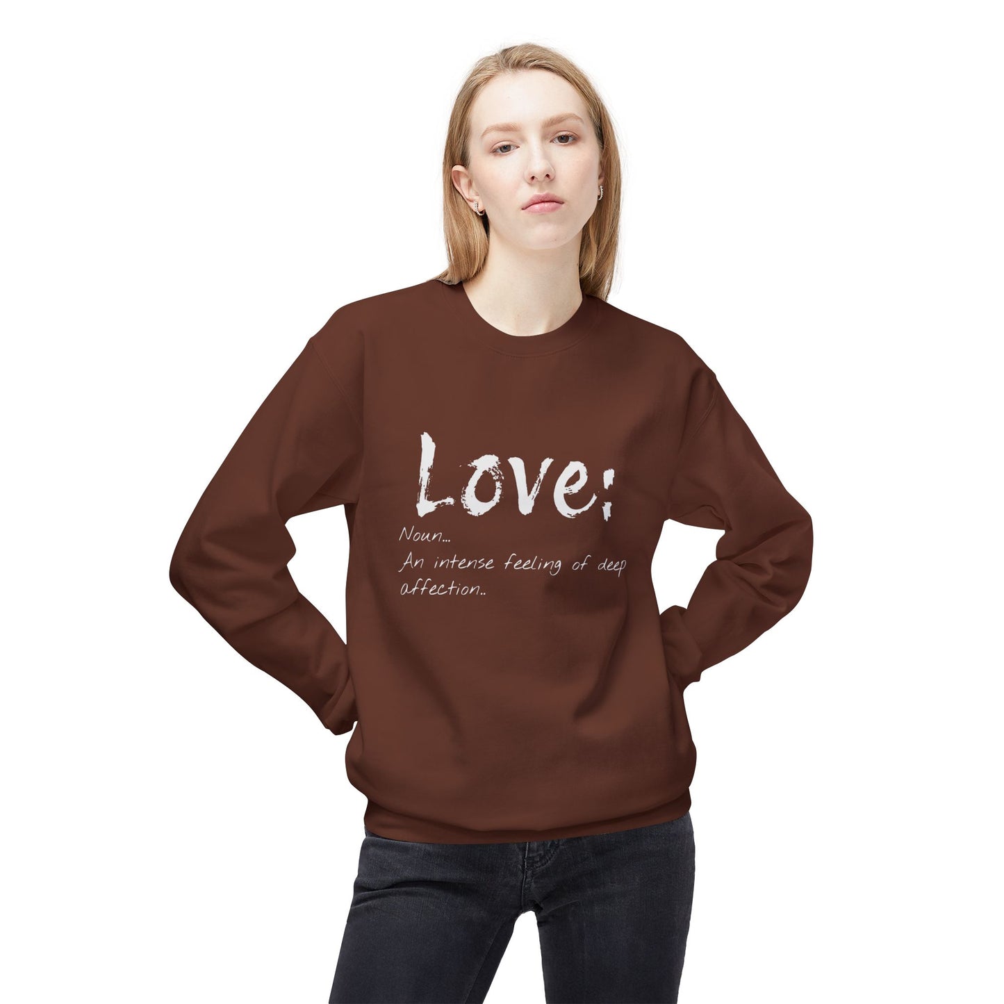 Midweight Softstyle Fleece LOVE Sweatshirt