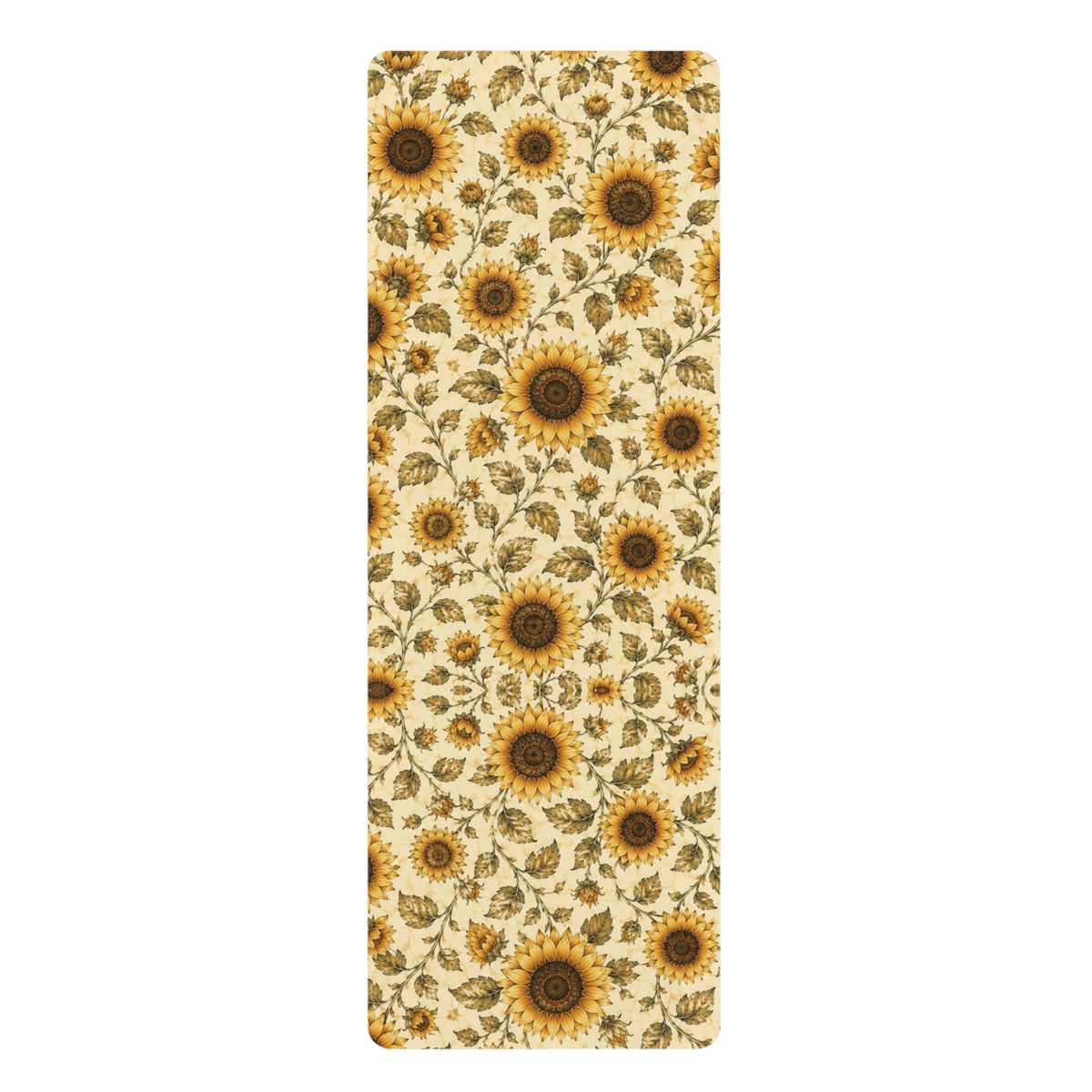 Vintage Hide-Away™ Sunflower Yoga Mat — Warm Oat