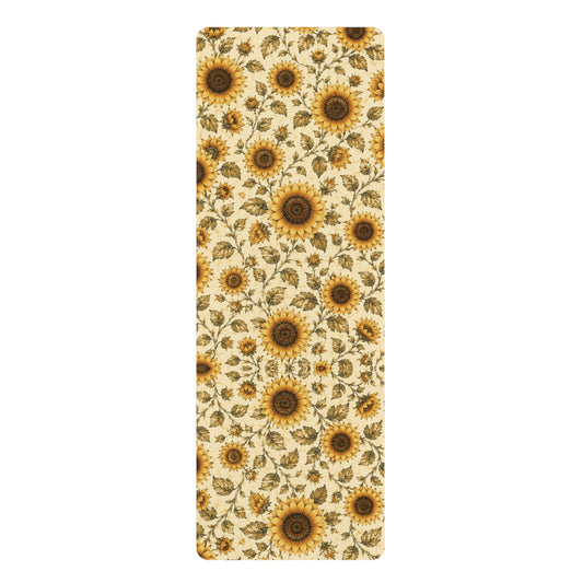 Vintage Hide-Away™ Sunflower Yoga Mat — Warm Oat
