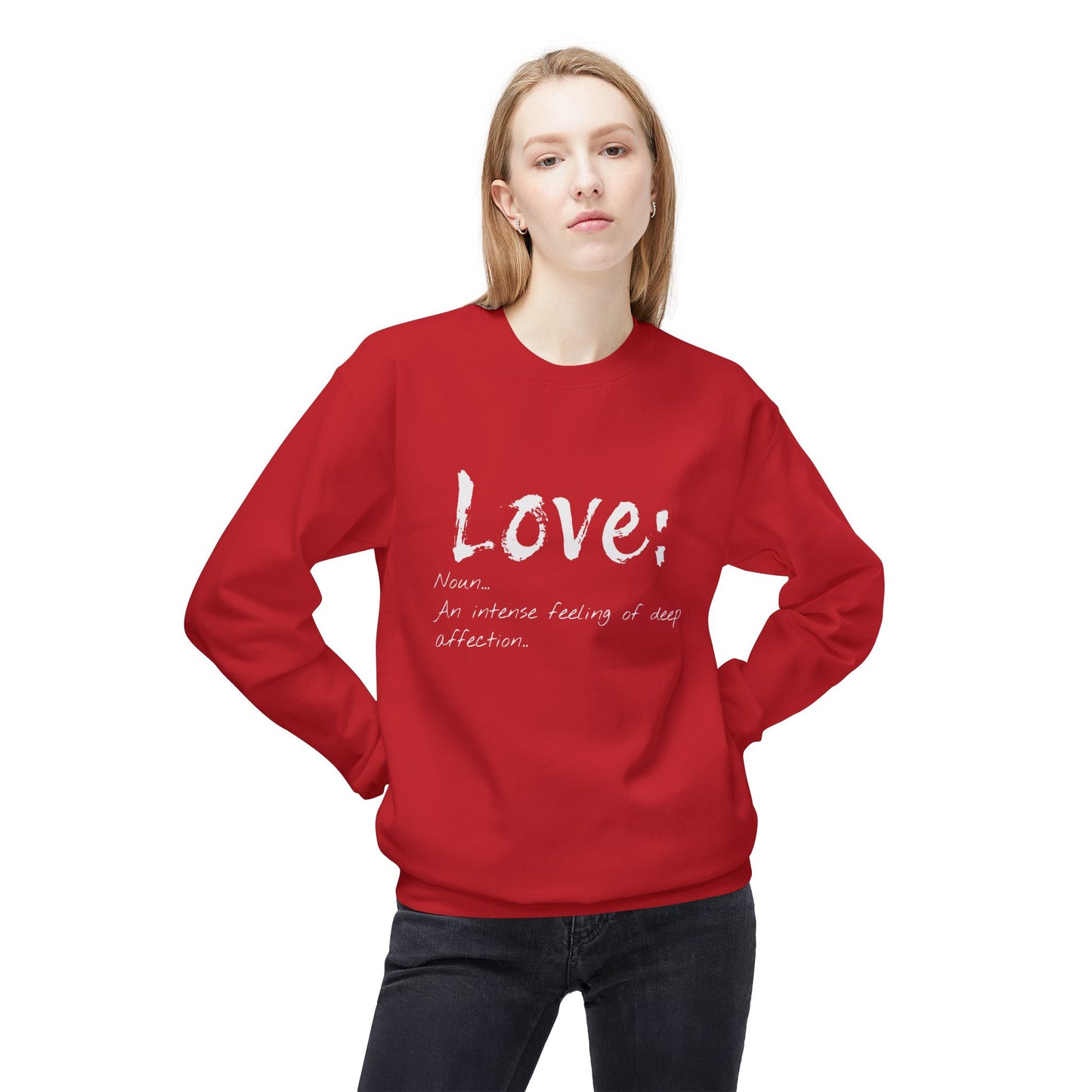 Midweight Softstyle Fleece LOVE Sweatshirt