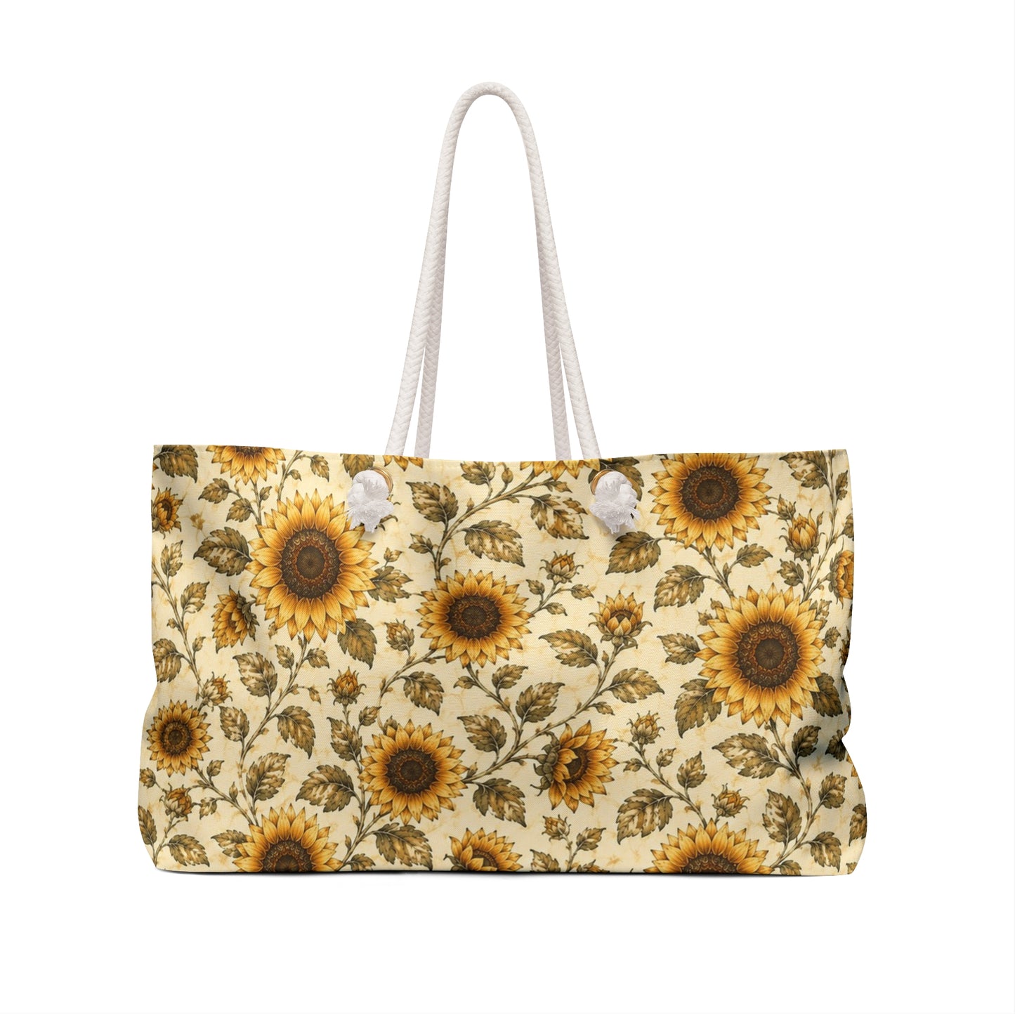 Vintage Hide-Away™ Sunflower Weekender Bag — Warm Oat