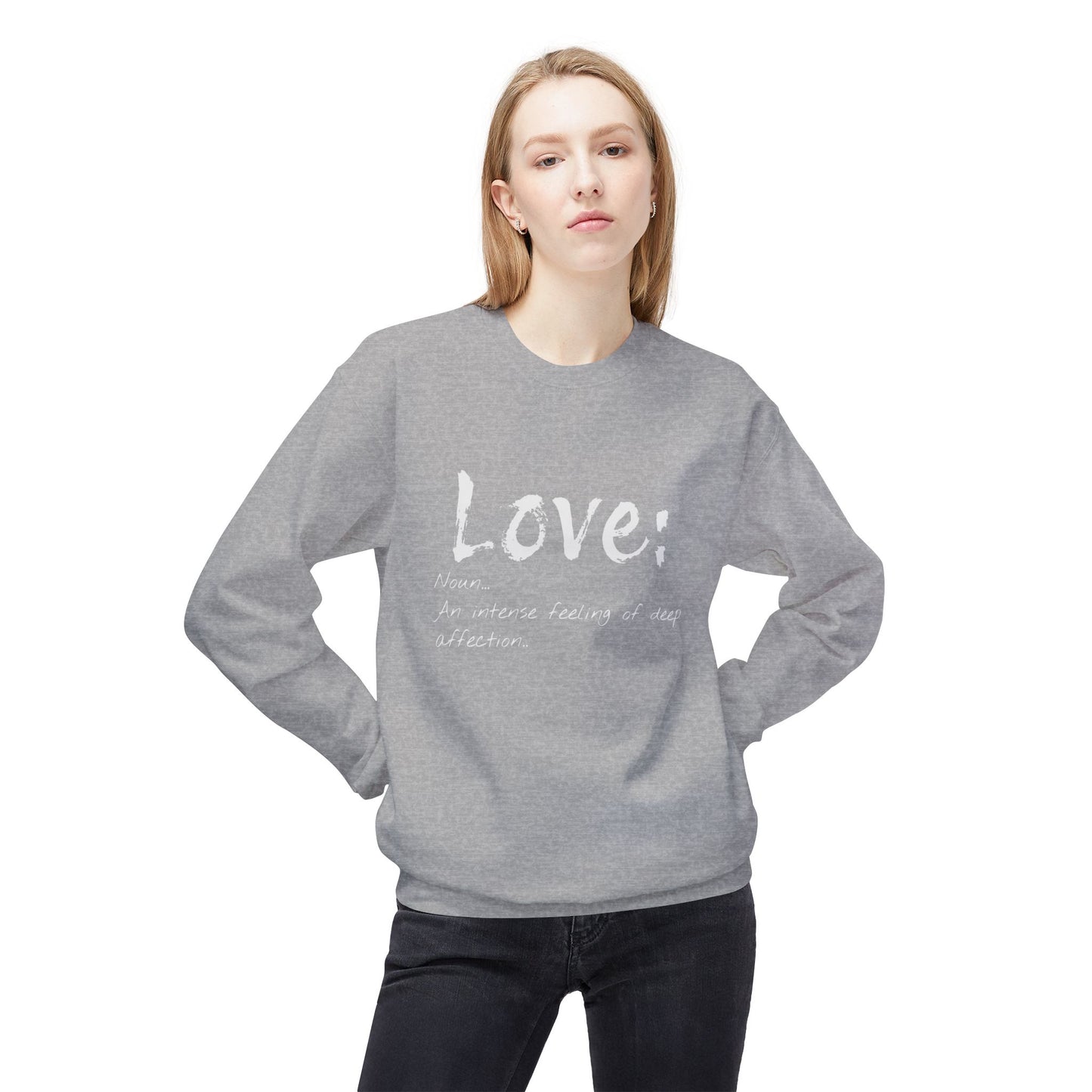 Midweight Softstyle Fleece LOVE Sweatshirt