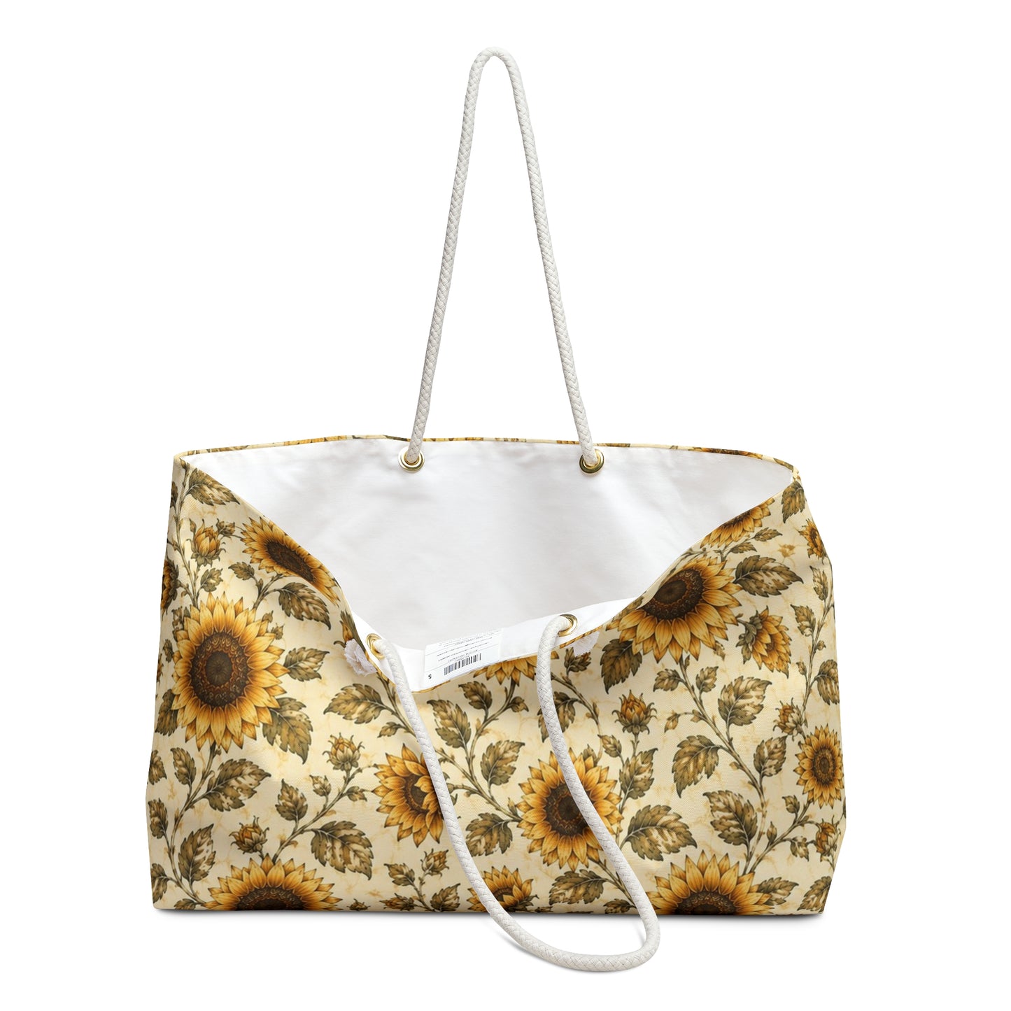 Vintage Hide-Away™ Sunflower Weekender Bag — Warm Oat