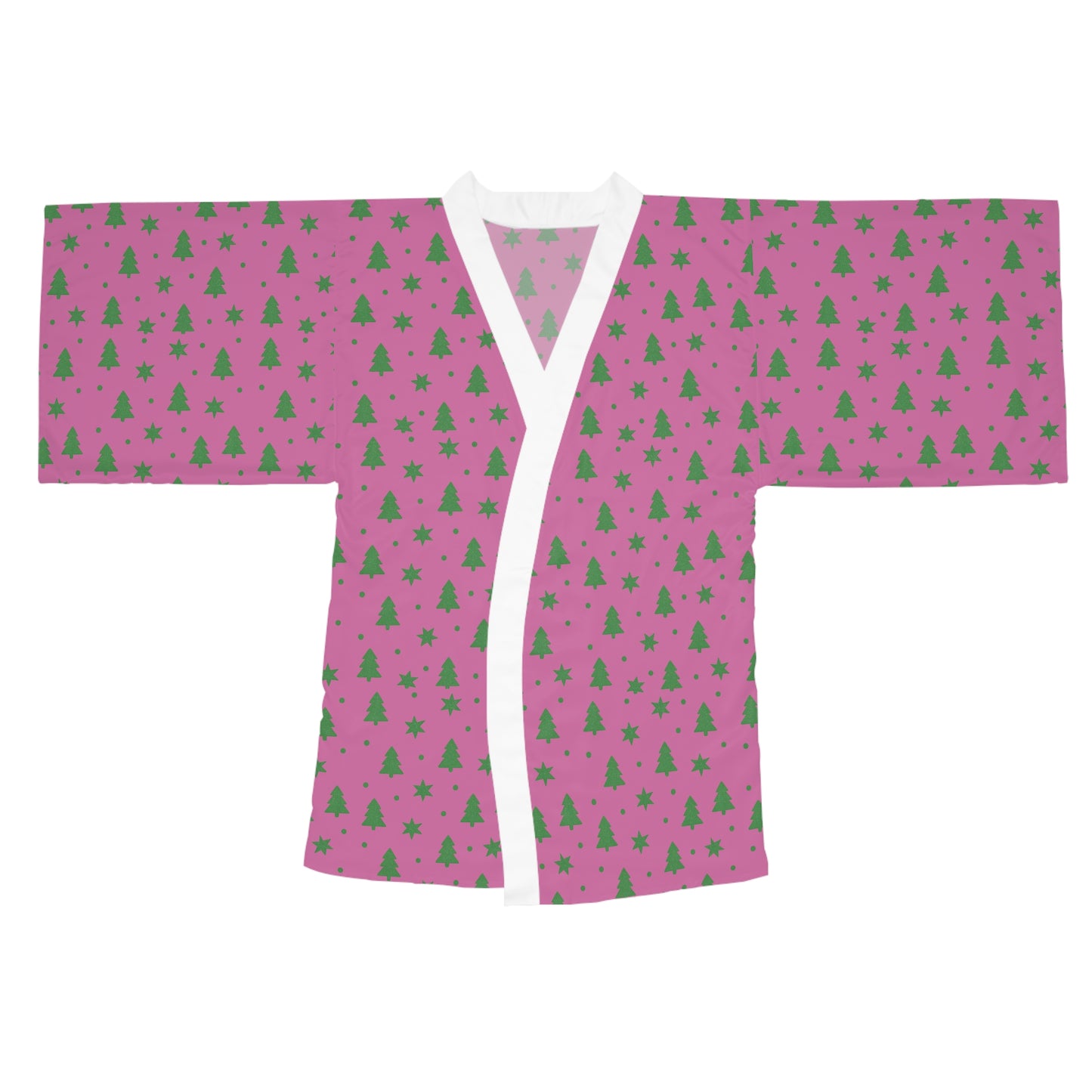 Sugarplum Christmas Robe – Purple Pink Christmas Tree Women’s Loungewear by Hula Girls Hideaway